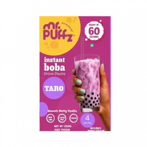 Instant Boba Drink Packs Taro Flavor 4 Packs